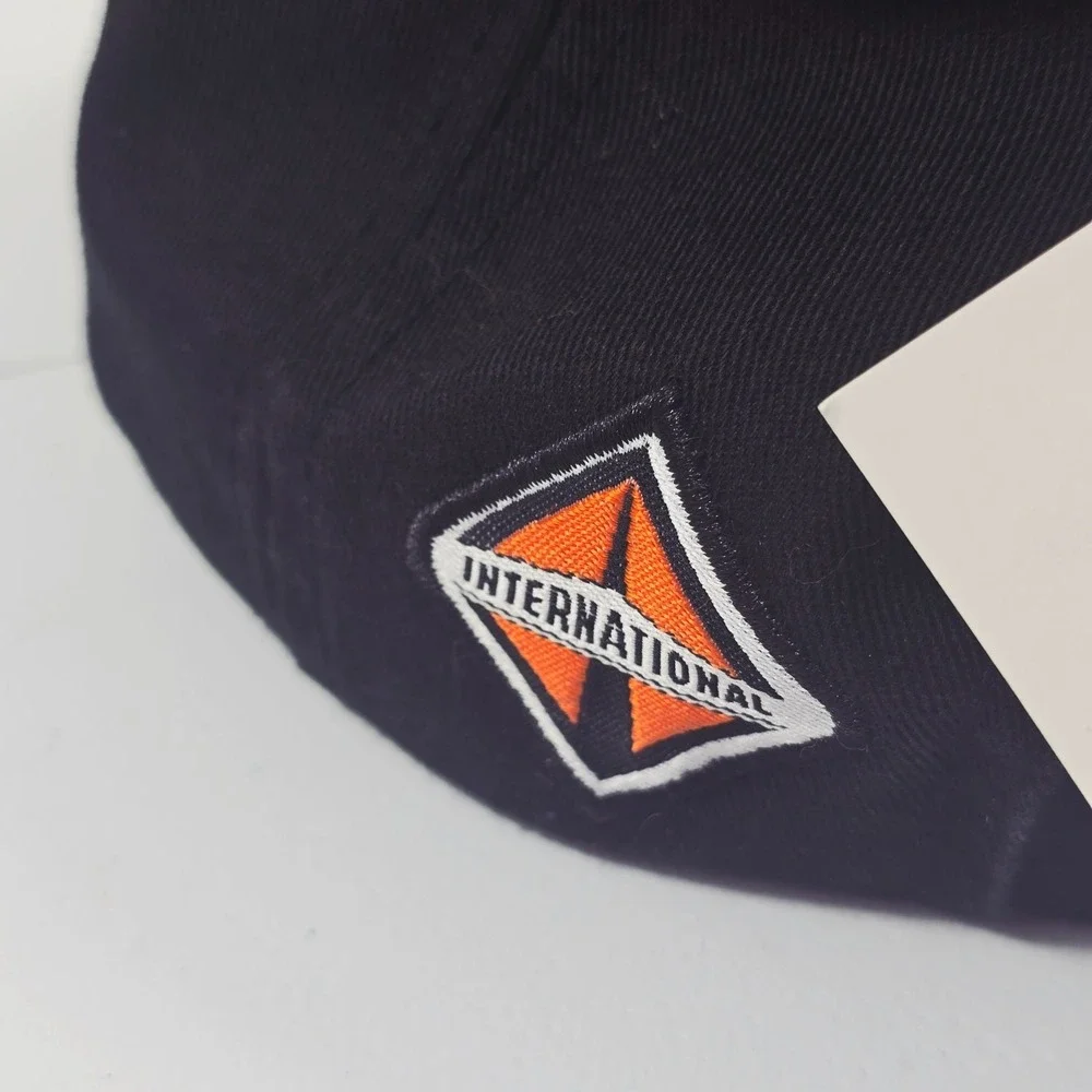 International‎ Trucks Hat Mens Black Orange Logo Cap Snapback NWT